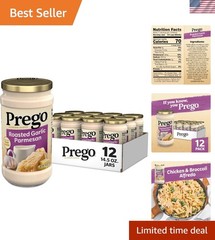Gourmet Alfredo Sauce with Roasted Garlic & Parmesan – 12 Pack, 14.5 oz Each