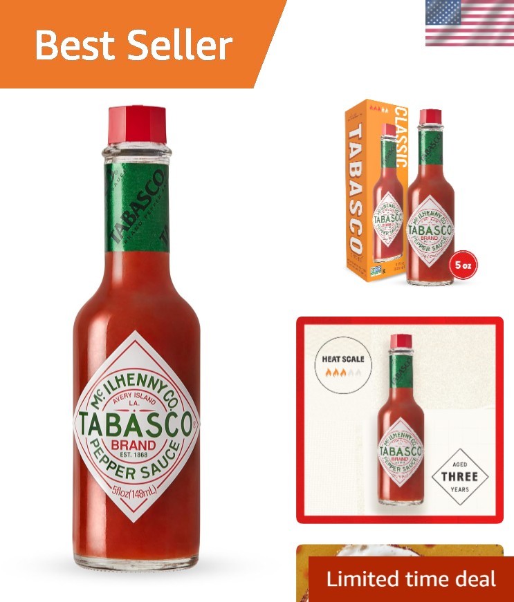 Handcrafted Red Pepper Sauce – 5 Oz Glass Bottle, Spice Essential