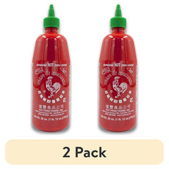 (2 pack) Huy Fong Foods Sriracha Hot Chili Sauce Bottle, Large (28 oz)