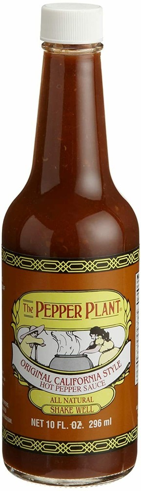 The Pepper Plant: Original California Hot Pepper Sauce 10 Oz. Bottle (6 Pack)