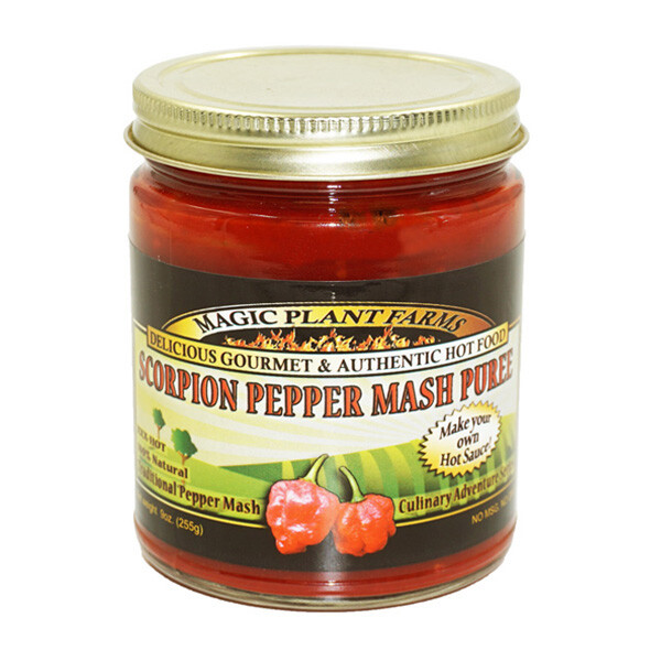 Pepper Mash Pepper Puree Premium Quality-100% Natural Hot Peppers (9oz Jar)
