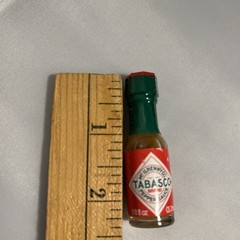 16 Mini Tabasco Original Pepper Sauce Real Glass Bottles 1/8 oz Stocking STUFFER