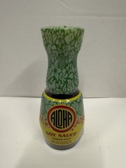 Aloha Shoyu Soy Sauce Lower Salt Glass Dispenser 6oz x1