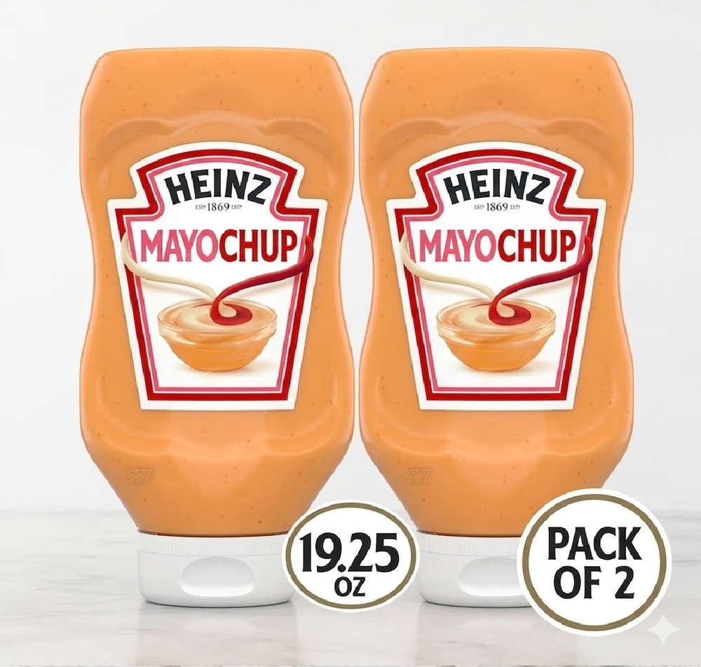 Heinz Mayochup Mayonnaise & Ketchup Sauce, 19.25 oz Bottle 2 pack