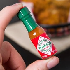 TABASCO Brand Original Red Pepper Sauce, Medium Hot Sauce, Mini Glass Bottles,