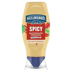 3-Pack Hellmann’s Spicy Mayonnaise Dressing –Creamy – Squeeze Bottles Sz 11.5 oz