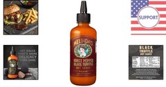 12oz Melinda’s Ghost Pepper Black Truffle Hot Sauce – Elevate Your Flavor Game