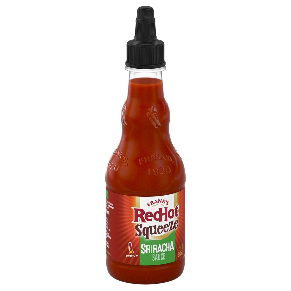 Franks RedHot Squeeze Sriracha Sauce, 12 fl oz