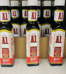A1 Thick & Hearty Steak Sauce 5 oz. Each. Lot Of 3 Bottles –