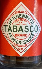 TABASCO~UNION PACIFIC~Pepper Sauce~Minis Glass~Travel Gift Bottles 4Pack Sealed