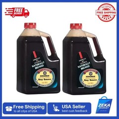 New Kikkoman Soy Sauce – Traditionally Brewed ( 64 oz. Each, 2 Packs )