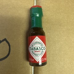Mid-90s Tabasco Bottle – 1/8 fl oz, 3.7 ml – Miniature – Brand New (NOS) Sealed