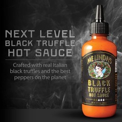 12oz Melinda’s Ghost Pepper Black Truffle Hot Sauce – Elevate Your Flavor Game