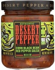 Desert Pepper Corn and Black Bean Red Pepper Salsa – Medium – 16 oz
