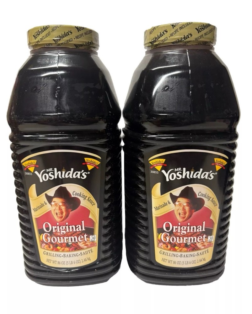 Mr. Yoshida’s Original Gourmet Teriyaki Marinade & Cooking Sauce 86oz Bottle x2