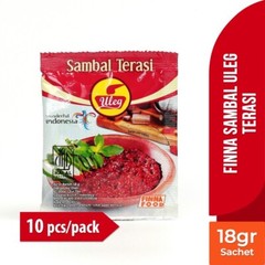 Sambal Uleg Sambal Terasi Finna Indonesia Food @18gr Per Pack 100 Sachet
