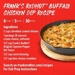 Tailgating Essential: Frank’s RedHot Cayenne Sauce – 32 fl oz Jug
