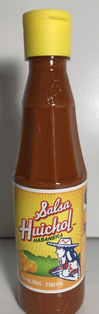 2-Pk Salsa Huichol Habanera 🇲🇽 Huichol Habanera Hot Sauce 190ml/6.7 oz