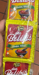 Two Pack 10 Sachet Each Dua Belibis Sambal Terasi