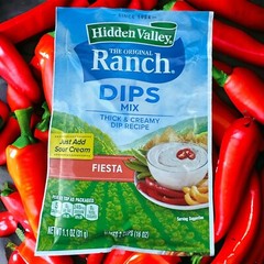 Hidden Valley Dips Mix, Fiesta Ranch 1.1 Oz Packets 11 in the Lot