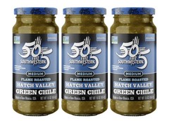 Pack of 3 505 Southwestern Flame Roasted Hatch Green Chile 16oz Jars Multi-Pack