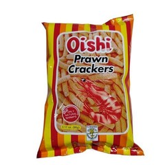 OISHI PRAWN CRACKERS REGULAR 90 GRAMS X 10 BAGS