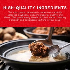 Shirakiku Miso Aka red Soy Bean Paste – Traditional Soybean Paste – Ideal for