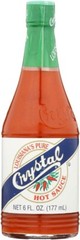Crystal Louisiana’s Pure Hot Sauce – 6 oz – Kosher, Gluten Free (Pack of 3)