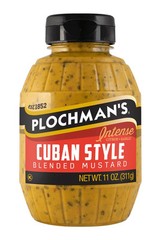 Zesty Cuban Mustard Gourmet Squeeze Bottle 11 Ounce Gluten Free Condiment