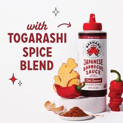 Bachan’s Japanese Barbecue Sauce Chili Sesame, 17oz Bottle, ColdFilled, Non GMO