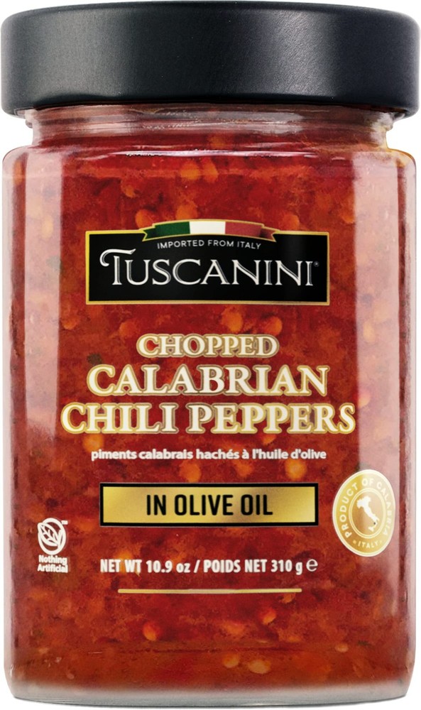 Premium Chopped Calabrian Chili Peppers In Olive Oil, 9.2oz, Just 3 ingredien…