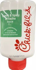 NEW SIGNATURE CHICK FIL A SWEET & SPICY SRIRACHA SAUCE 16 FLOZ (473mL) BOTTLE