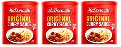 3 tubs of McdDonnell’s Original Curry Sauce Tub 200g each / total: 600g