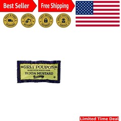 Intense Flavor Dijon Mustard Packets – 25 Portions of 0.25 oz. Perfect for Menus