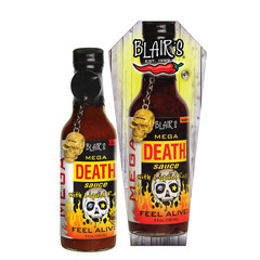 Mega Death Hot Sauce 5 Oz with Habaneros, Cayenne – 650X Hotter than a Jalapeno