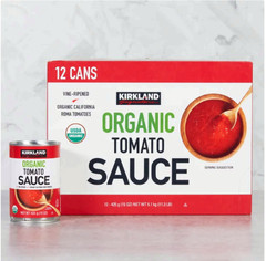 Kirkland Signature, Organic Tomato Sauce, 15 oz, 12-Count