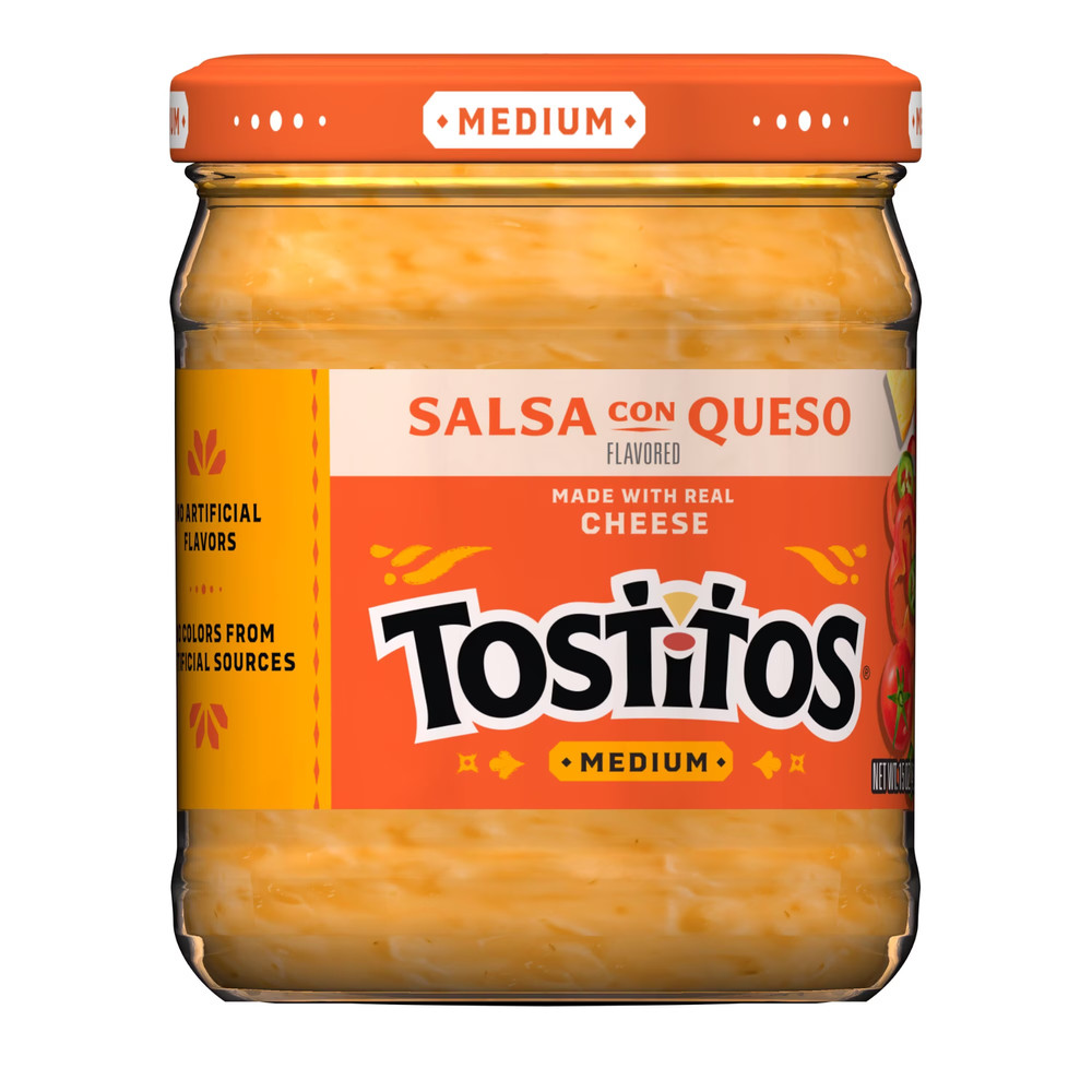 Tostitos Salsa Medium Salsa Con Queso Spread, 15 oz Jar