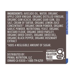 Plant Based Ranch Dressing Vegan Keto Whole30 Gluten Free Dairy Free 8oz New