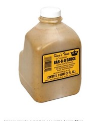 King’s Taste Bar-B-Q Sauce 1 – 1 qt. Eustis, FL Original Mustard BBQ King Kings