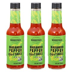 Woodstock Habanero Pepper Hot Sauce, 5 fl oz, 3 Pack