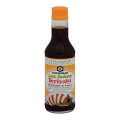 Kikkoman Less Sodium Teriyaki Marinade & Sauce 10 oz (Pack of 12)
