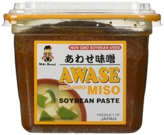 Miko – Awase Miso Soyabean Paste (Aka + Shiro) – 500 Gram – GMO Free Japanese