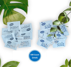 N’Joy Iodized Salt & Black Pepper Packets (500 Count total)