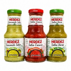 HERDEZ Salsa Trio Guacamole Verde Casera 3 Pack Taco Bar Party Dip 2027