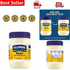15 Oz Hellmann’s Real Mayo – Ideal Gluten-Free Spread for Sandwiches & Dips
