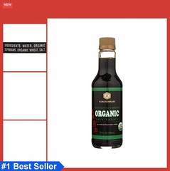 Organic Soy Sauce 10 Ounce Bottle Naturally Brewed Gluten Free Kosher