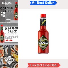 Scorpion Pepper Hot Sauce 5 Ounce Tangy Fiery Heat Guava Pineapple Blend