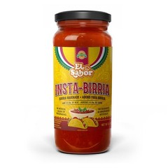 Gourmet Birria Mix | Instabirria 16 fl oz glass jar to make birria tacos